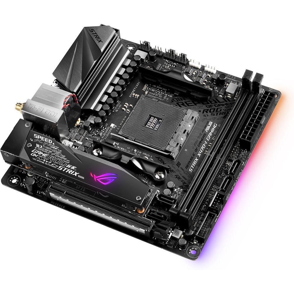 ASUS Republic of Gamers Strix X470-I Gaming AM4 Mini-ITX Motherboard