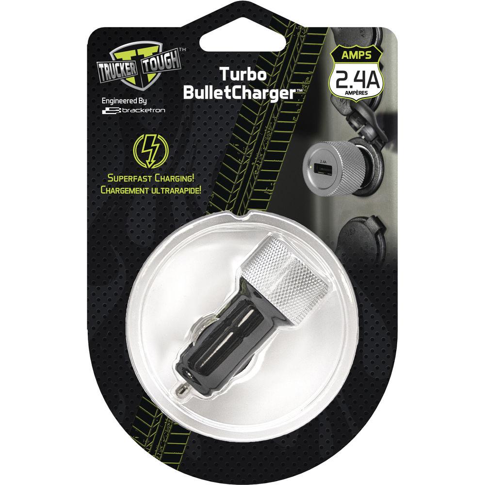 Bracketron USB Dashboard Turbo BulletCharger for Select Smartphones and Portable Devices