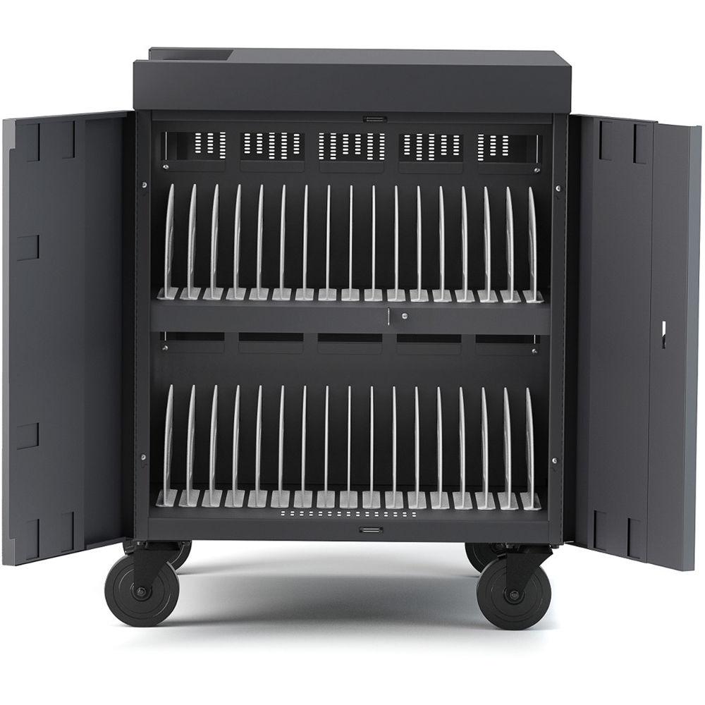 Bretford 32-Device CUBE Charging Cart for Chromebooks, Laptops, & Tablets