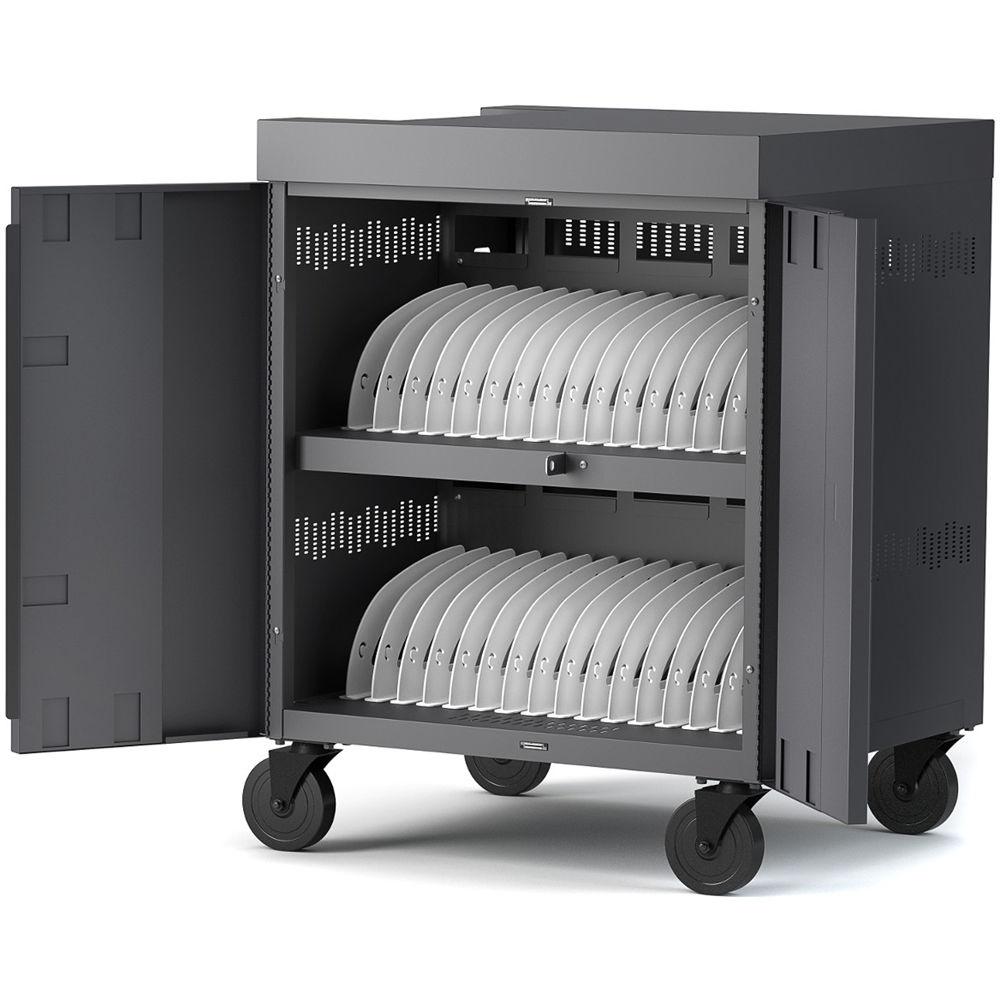 Bretford 32-Device CUBE Charging Cart for Chromebooks, Laptops, & Tablets