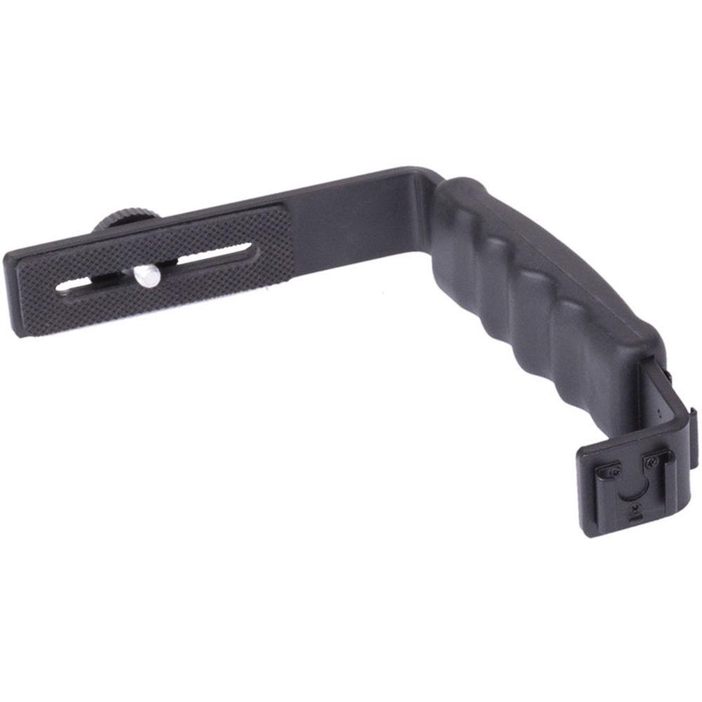DigitalFoto Solution Limited 2 Hot Shoe Mount Handle L Bracket for Lightweight Single Handle Smartphone Camera Gimbal