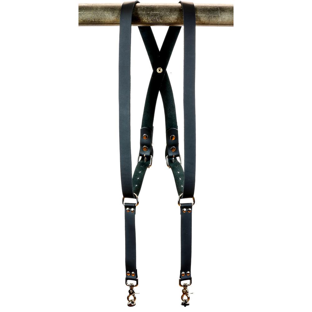 Funk Plus Cowhide Leather Snap Back Harness with 1.25" Wide Straps