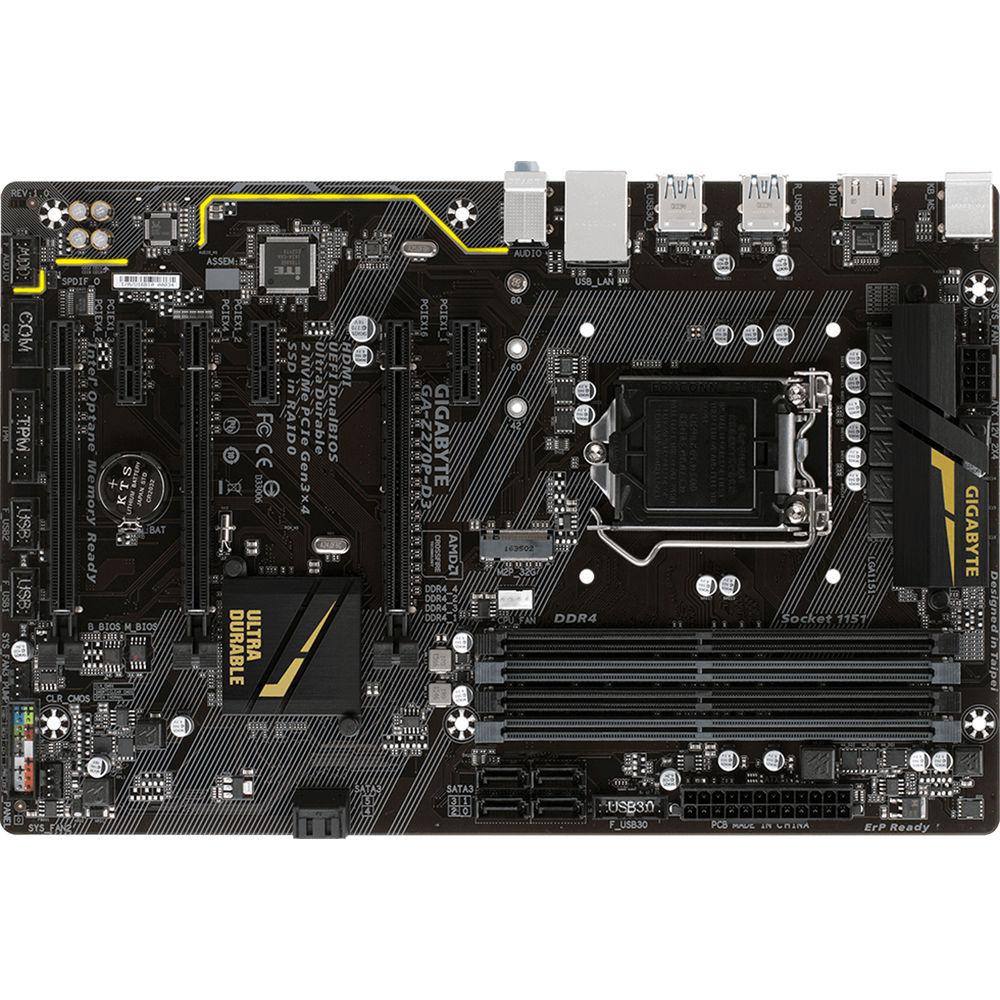 Gigabyte GA-Z270P-D3 Intel Z270 ATX Motherboard