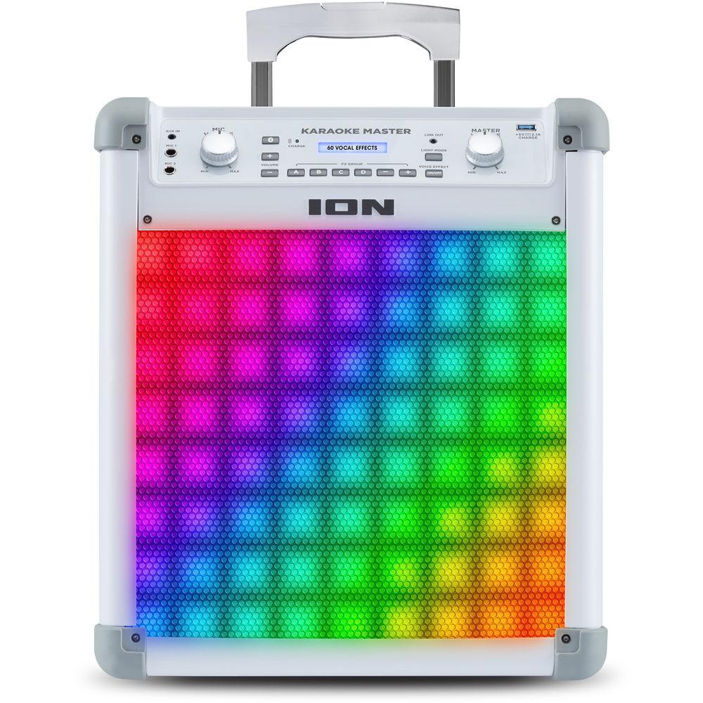 ION Audio Karaoke Master Portable All-In-One PA System with Built-In Light Show