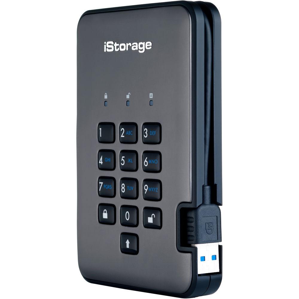 Istorage 3TB diskAshur PRO2 USB 3.1 Encrypted Portable HDD