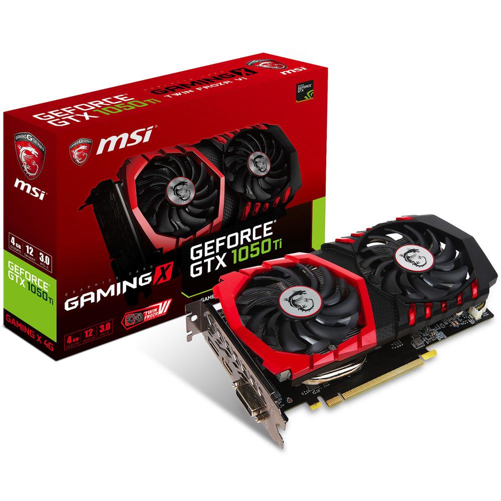 MSI GeForce GTX 1050 Ti GAMING X 4G Graphics Card