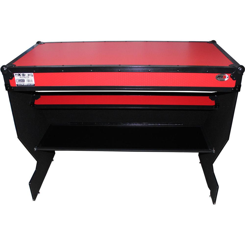 ProX Portable Z-Style DJ Table Flight Case with Handles & Wheels