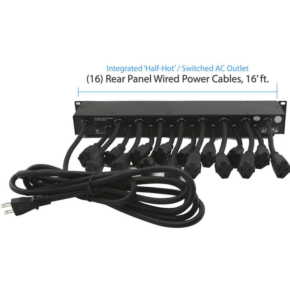 Pyle Pro PCO865 19-Outlet Rackmount Surge Protector with USB Charging