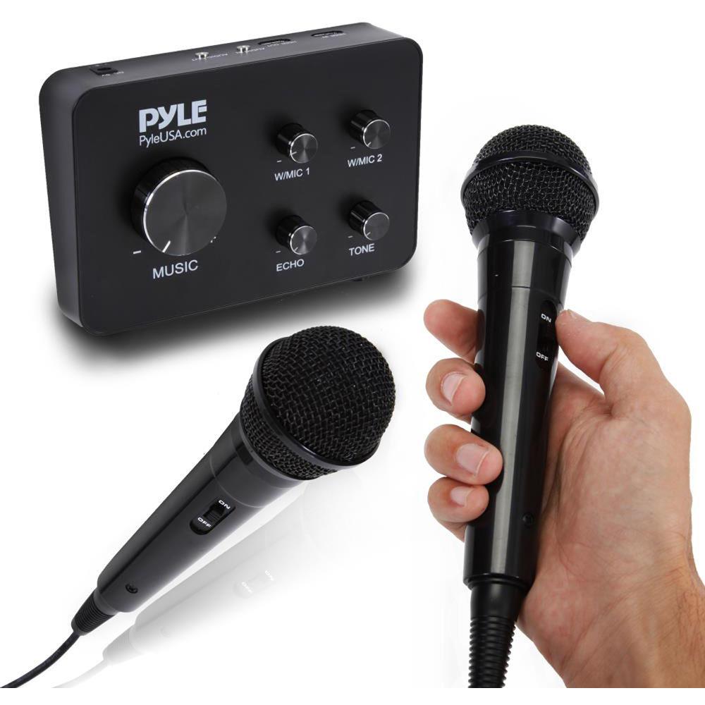 Pyle Pro PDWMKRHD20 Home Theater Karaoke Wired Microphone System