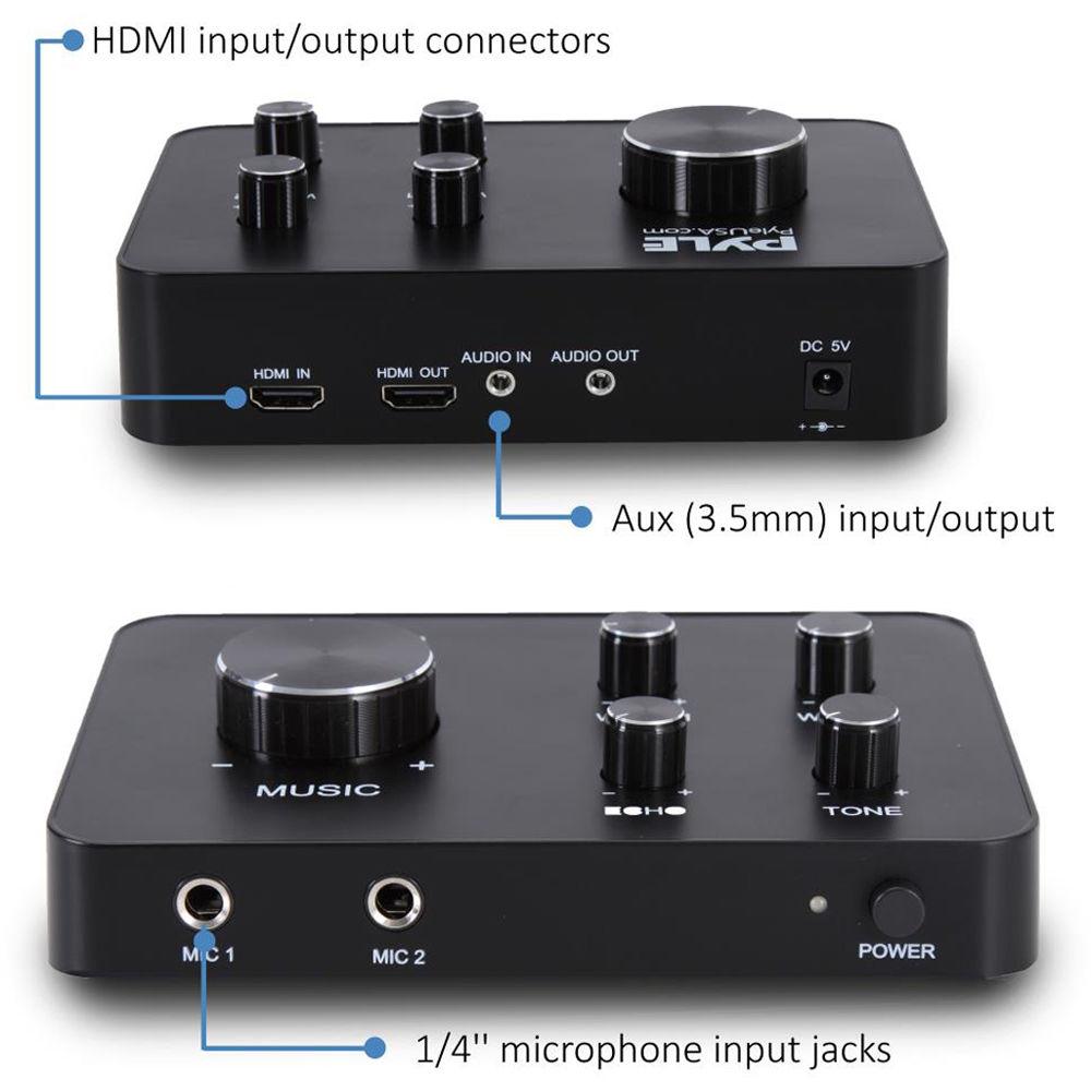 Pyle Pro PDWMKRHD20 Home Theater Karaoke Wired Microphone System