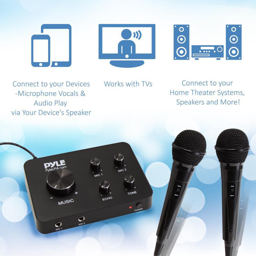 Pyle Pro PDWMKRHD20 Home Theater Karaoke Wired Microphone System