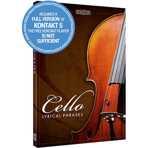 SONUSCORE Lyrical Cello Phrases - Virtual Instrument & Sample Library, SONUSCORE, Lyrical, Cello, Phrases, Virtual, Instrument, &, Sample, Library