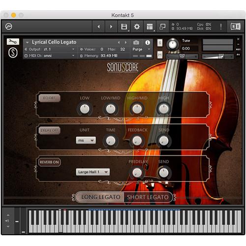 SONUSCORE Lyrical Cello Phrases - Virtual Instrument & Sample Library