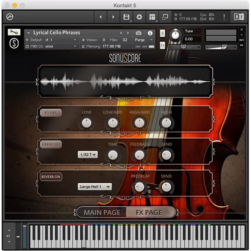 SONUSCORE Lyrical Cello Phrases - Virtual Instrument & Sample Library
