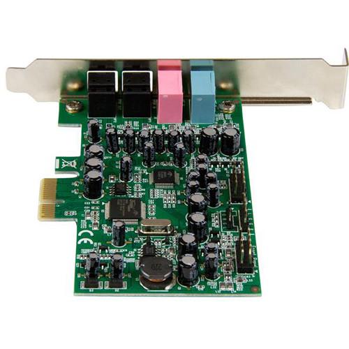 StarTech 7.1-Channel 24-bit 192 kHz PCIe Sound Card with Header Bracket & 10-Pin Cable