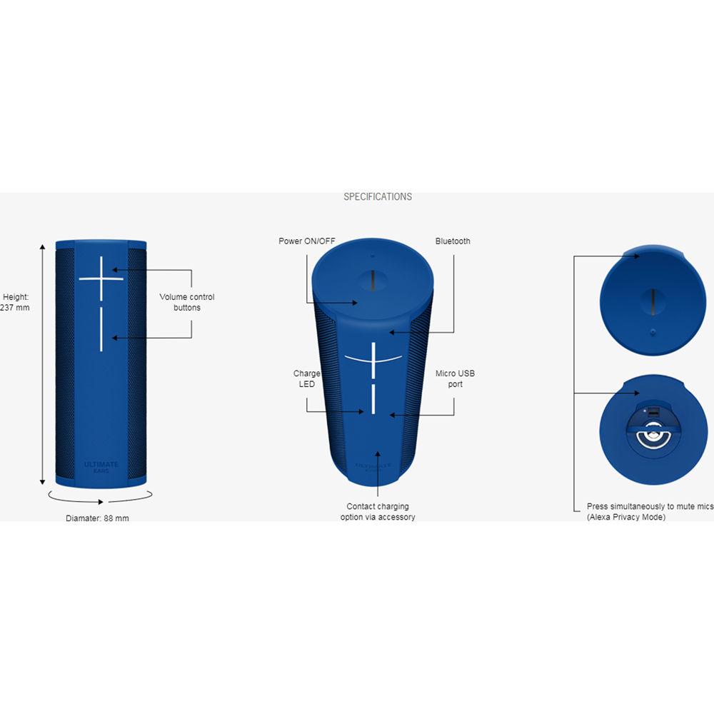 Ultimate Ears MEGABLAST Portable Bluetooth Speaker