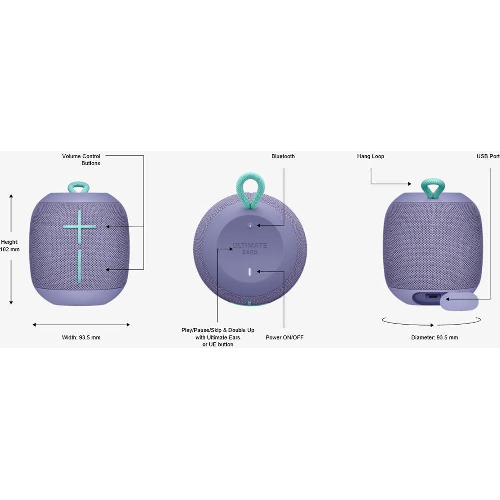 Ultimate Ears WONDERBOOM Freestyle Portable Mini Bluetooth Speaker