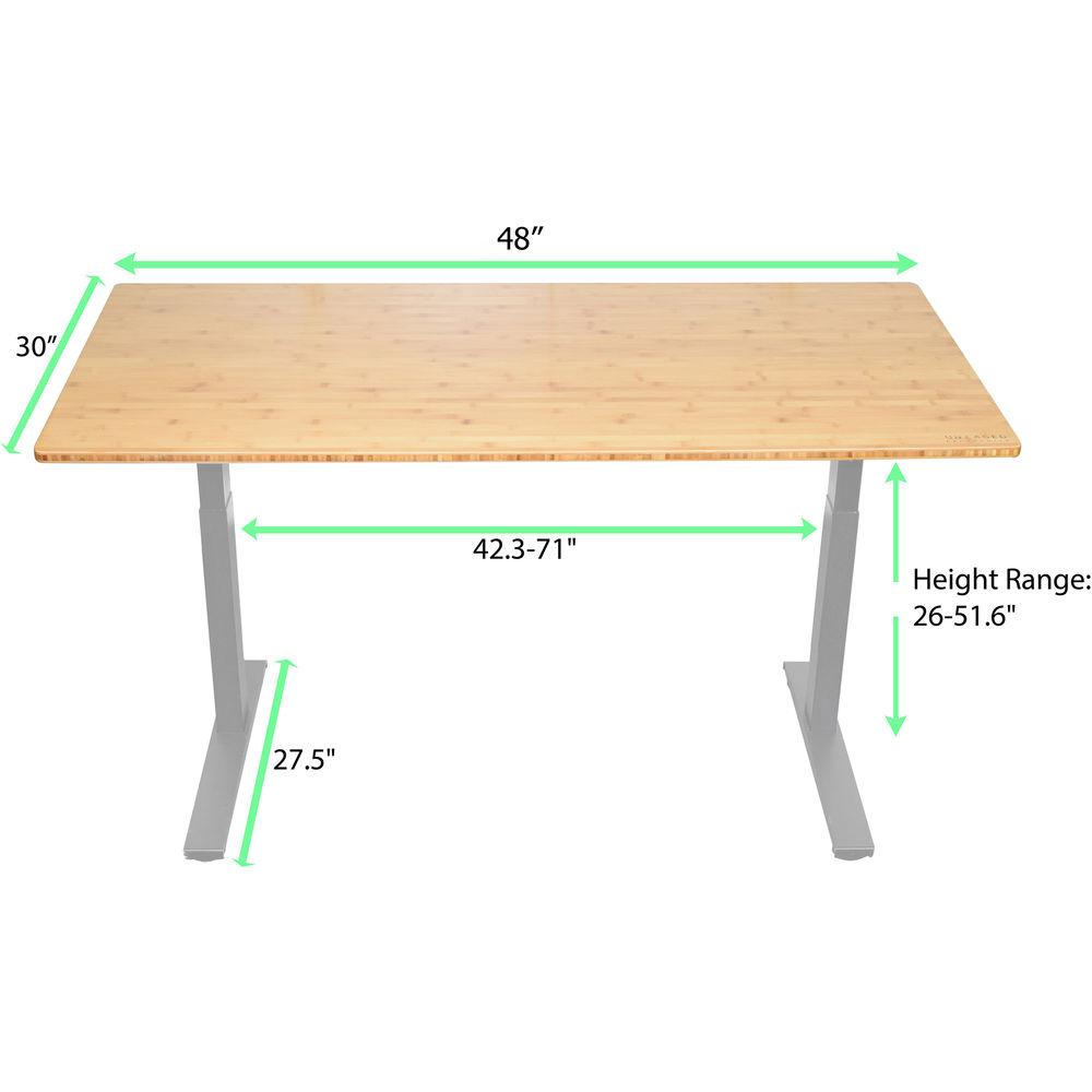 Uncaged Ergonomics 48x30" Bamboo Electric Standing Desk