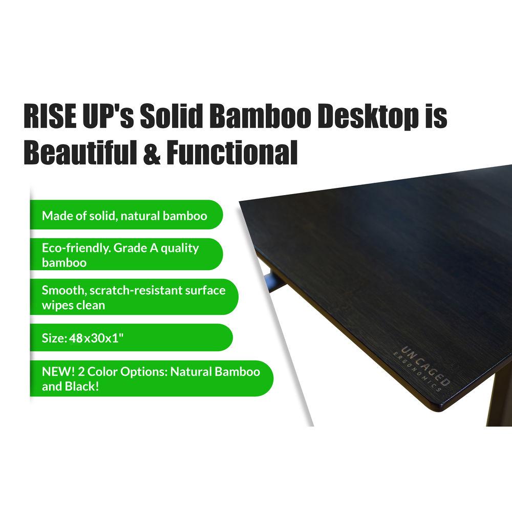 Uncaged Ergonomics 48x30" Bamboo Electric Standing Desk