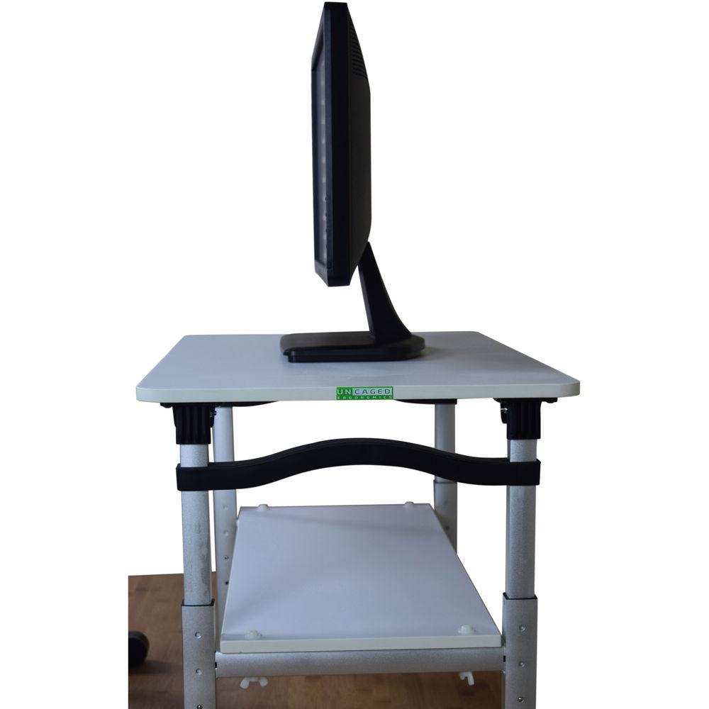 Uncaged Ergonomics Lift Adjustable Height Monitor Stand
