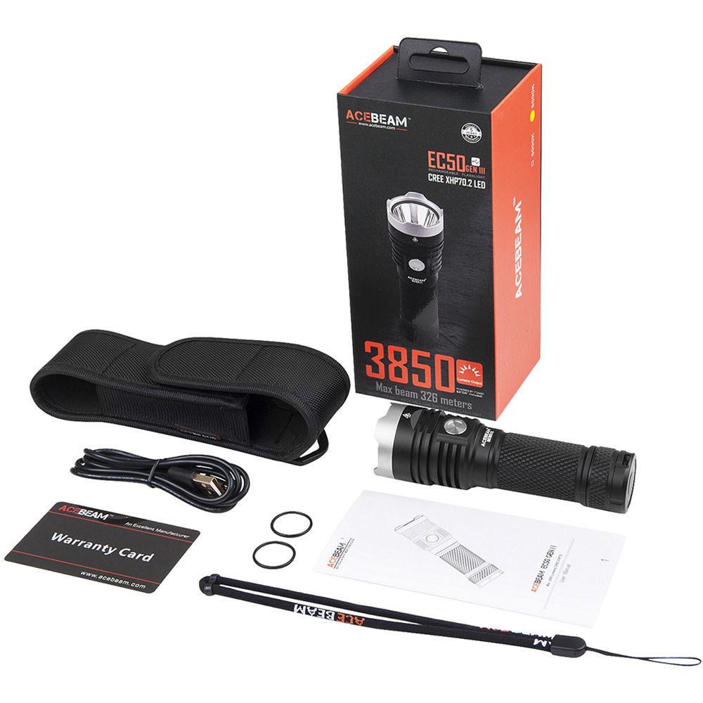 Acebeam EC50 Gen III Rechargeable LED Flashlight