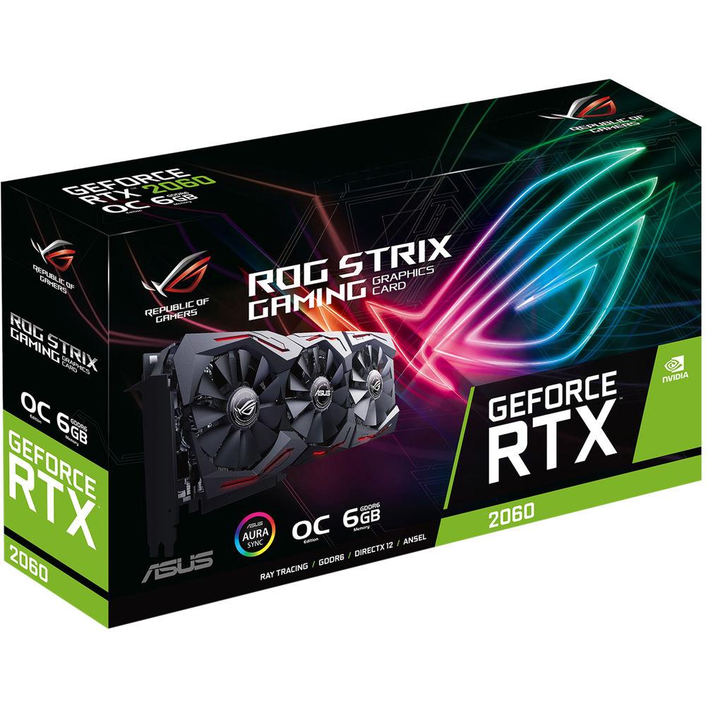 ASUS Republic of Gamers Strix GeForce RTX 2060 Overclocked Edition Graphics Card