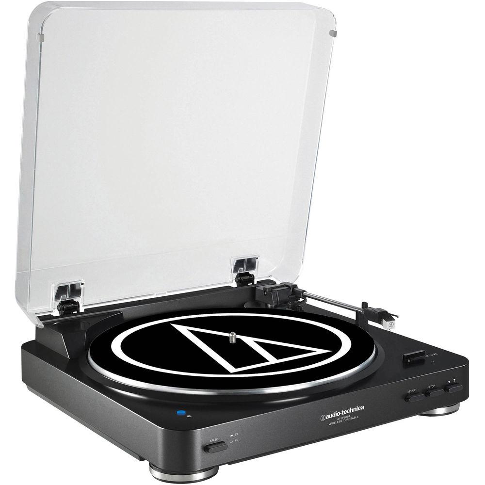 Audio-Technica Consumer AT-LP60BK-BT Turntable with Bluetooth Speaker Bundle