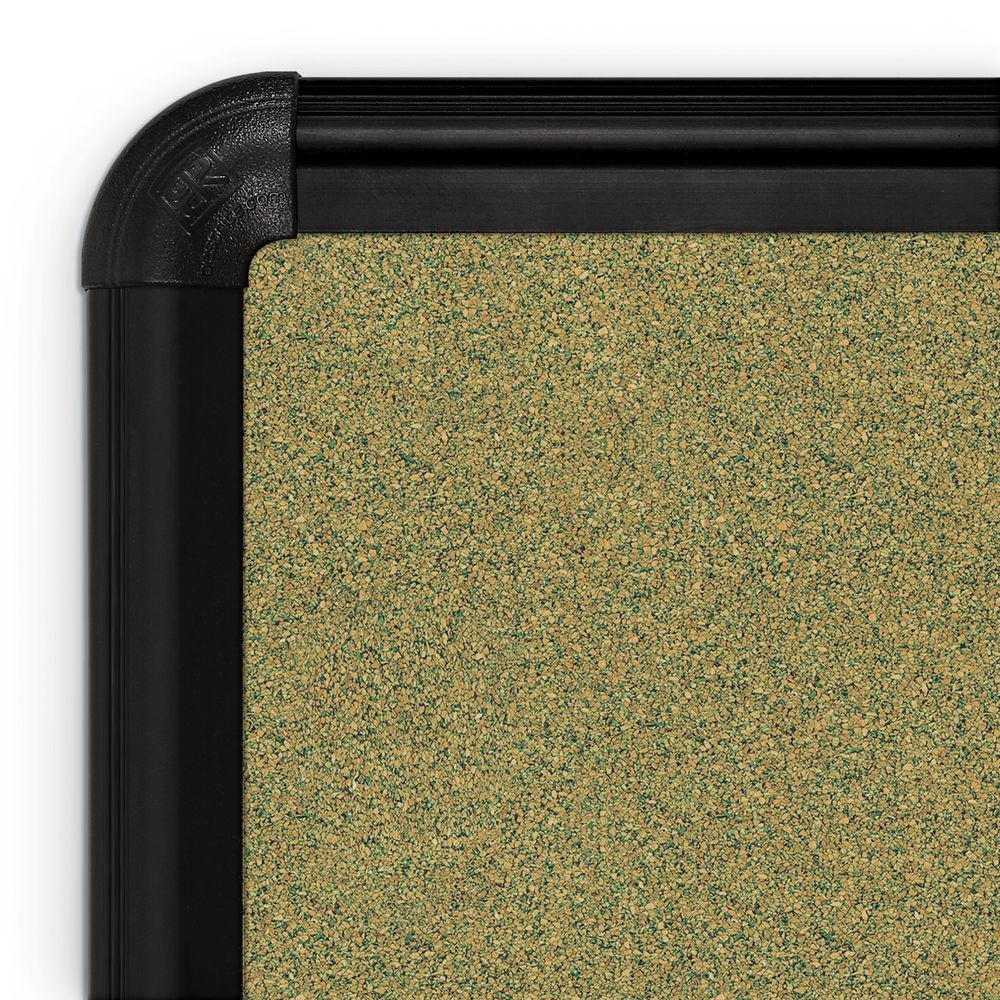 Best Rite Splash-Cork Tackboard with Black Presidential Trim