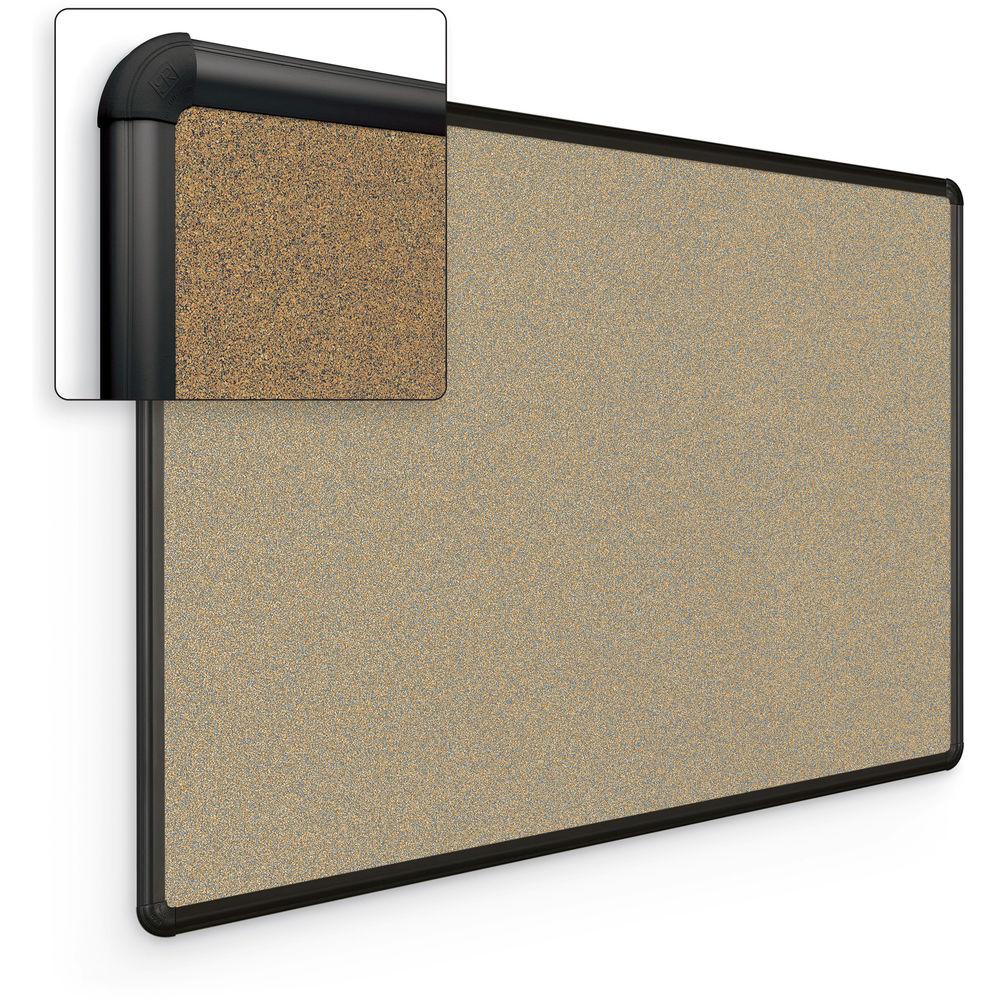 Best Rite Splash-Cork Tackboard with Black Presidential Trim