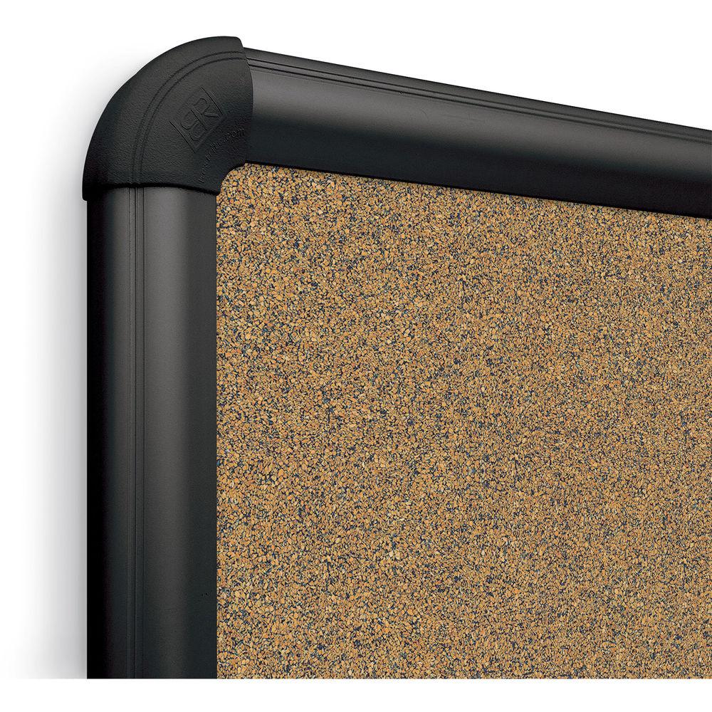 Best Rite Splash-Cork Tackboard with Black Presidential Trim