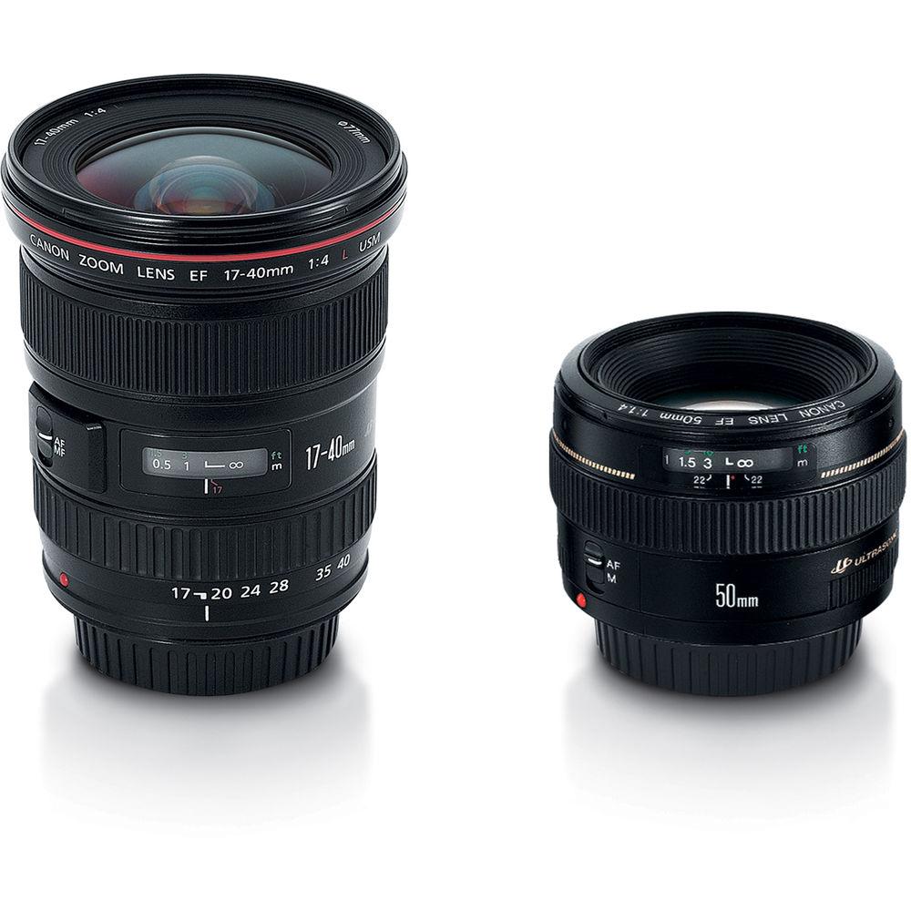 Canon Advanced 2 Lens Kit with 50mm f 1.4 and 17-40mm f 4L Lenses
