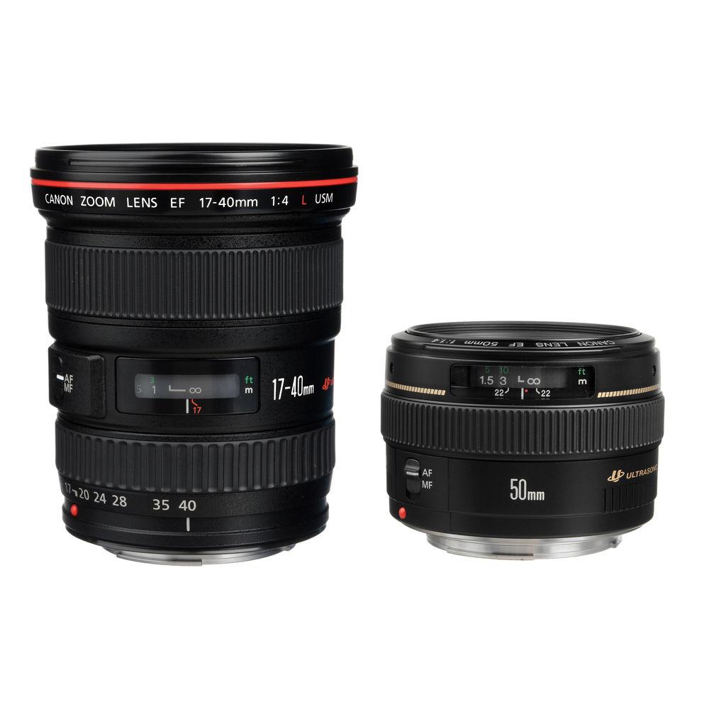Canon Advanced 2 Lens Kit with 50mm f 1.4 and 17-40mm f 4L Lenses