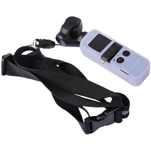 DigitalFoto Solution Limited Silicone Case With Lanyard Neck Strap For DJI Osmo Pocket