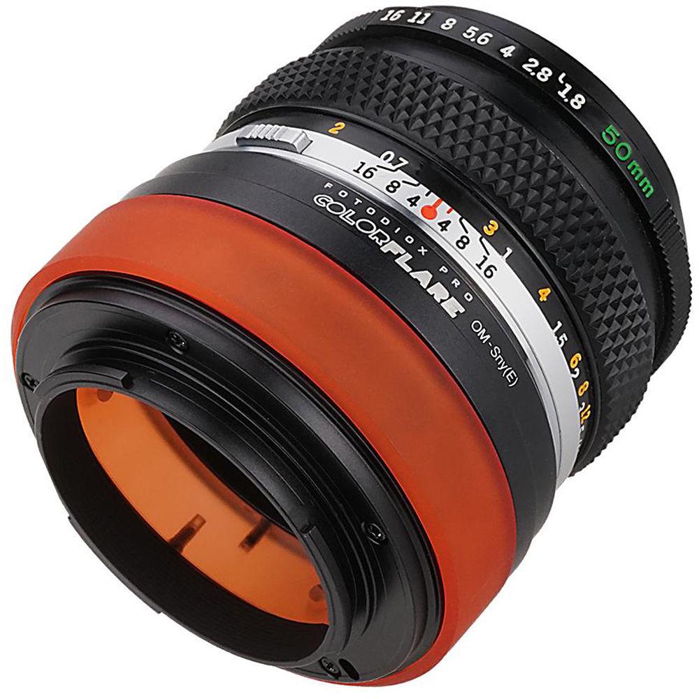 FotodioX ArtFX ColorFlare Sony E-Mount to Olympus OM Lens Adapter
