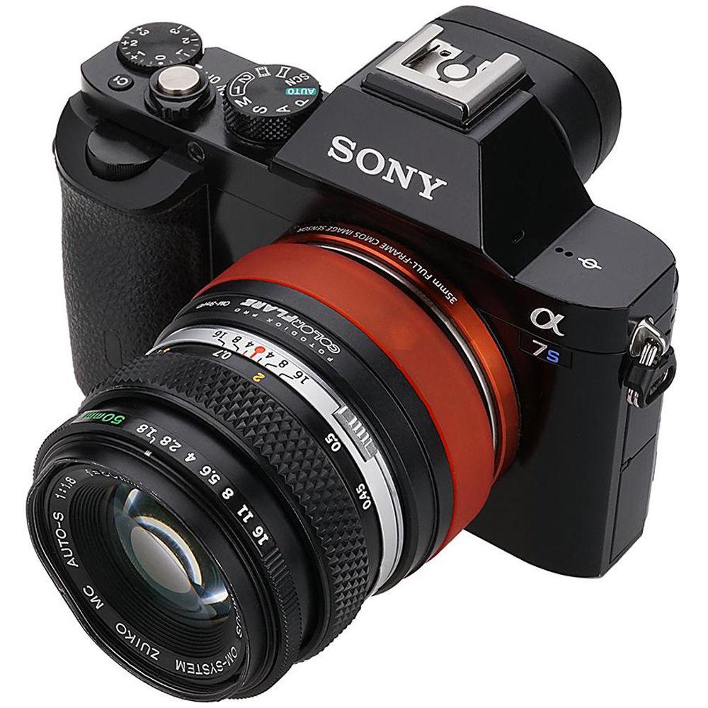 FotodioX ArtFX ColorFlare Sony E-Mount to Olympus OM Lens Adapter