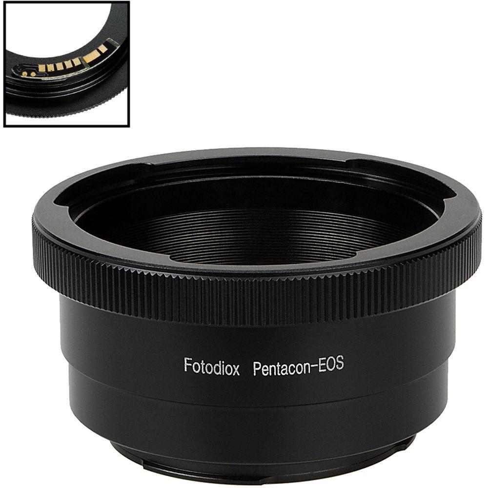 FotodioX Lens Mount Adapter with Generation v10 Focus Confirmation Chip for Pentacon Six-Mount Lens to Canon EF or EF-S Mount Camera