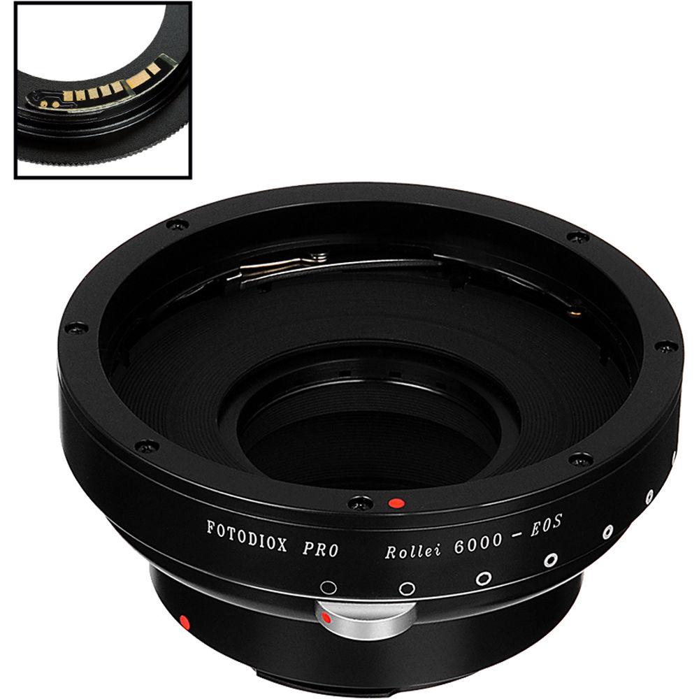 FotodioX Pro Lens Mount Adapter with Generation v10 Focus Confirmation Chip for Rolleiflex 6000-Mount Lens to Canon EF or EF-S Mount Camera