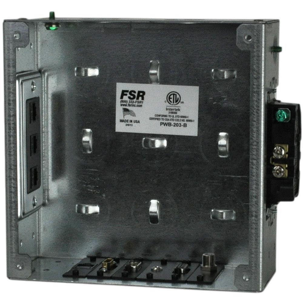 FSR PWB 203 Wall Box with 6 IPS and 2 AC Gang, Thin Wall