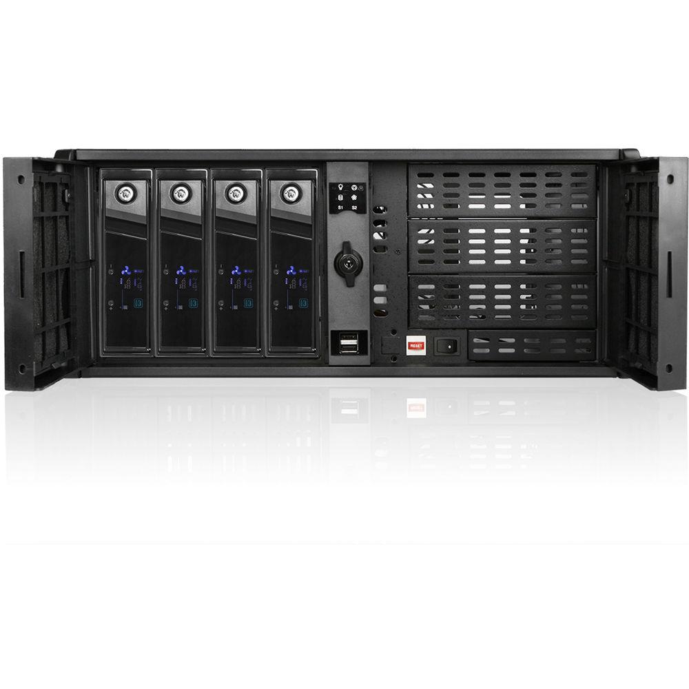 iStarUSA D-407-BX4 4-Bay USB 2.0 4U Trayless Rackmount Chassis