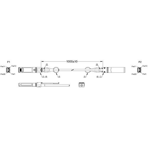 iStarUSA SFP to SFP Copper Twinax Passive Cable
