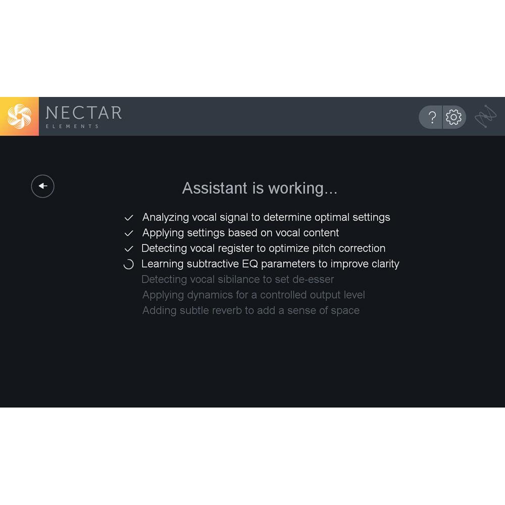 iZotope Nectar Elements - Automated Vocal Production Software for Pro Audio