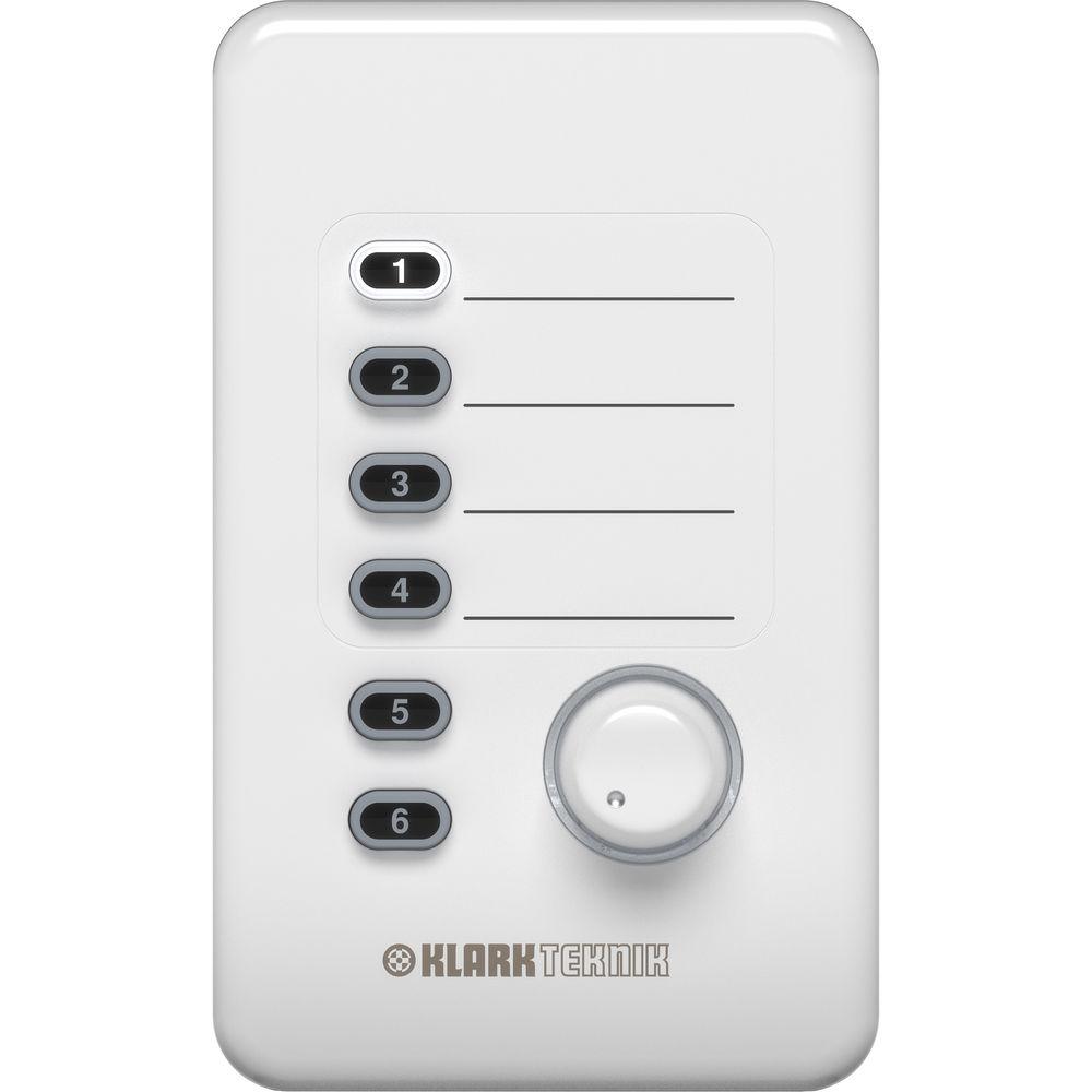 Klark Teknik CP8000UL Volume and Source Selection Wall Plate Remote Control for DM8000 Audio Processor