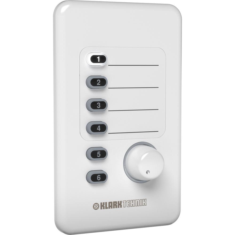 Klark Teknik CP8000UL Volume and Source Selection Wall Plate Remote Control for DM8000 Audio Processor