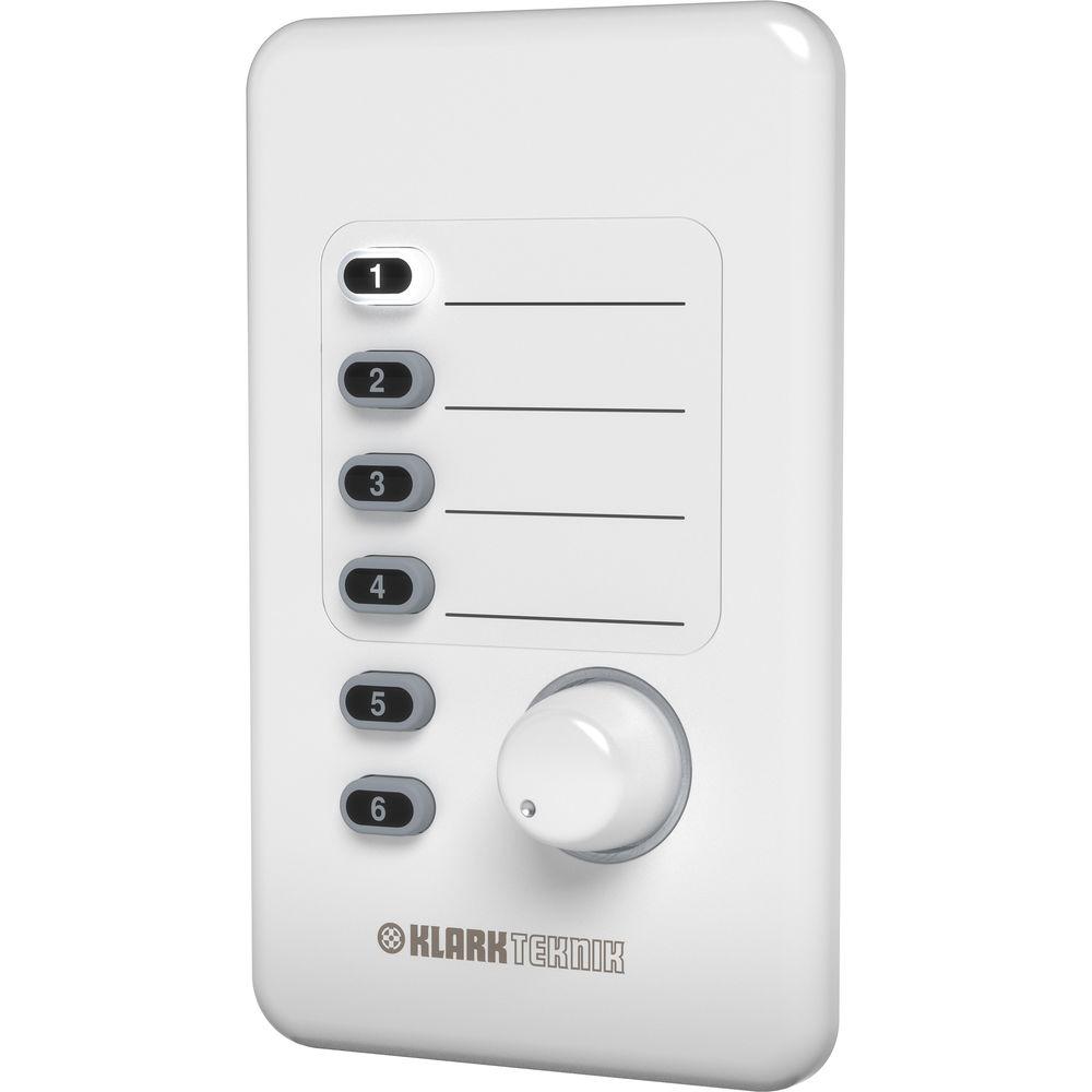 Klark Teknik CP8000UL Volume and Source Selection Wall Plate Remote Control for DM8000 Audio Processor