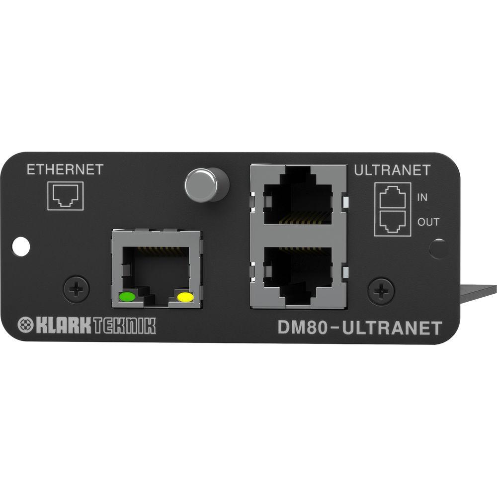 Klark Teknik Ultranet Expansion Module with 16x16 Channel Audio Networking and Ethernet