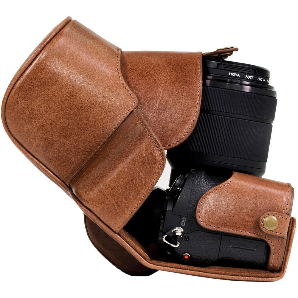 MegaGear Ever Ready Half-Bottom Protective Leather Case for Sony Alpha A7S II, A7R II, A7 II