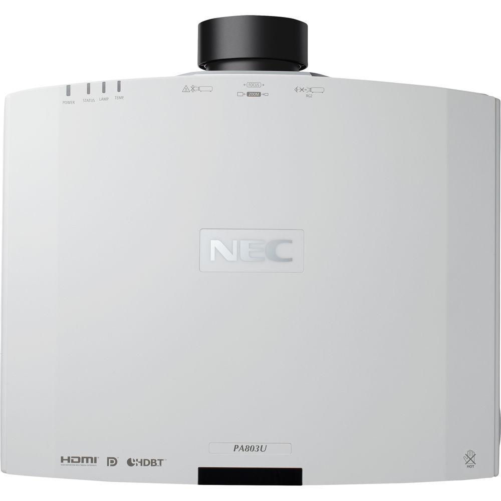 NEC NP-PA803U Projector and Lens Bundle