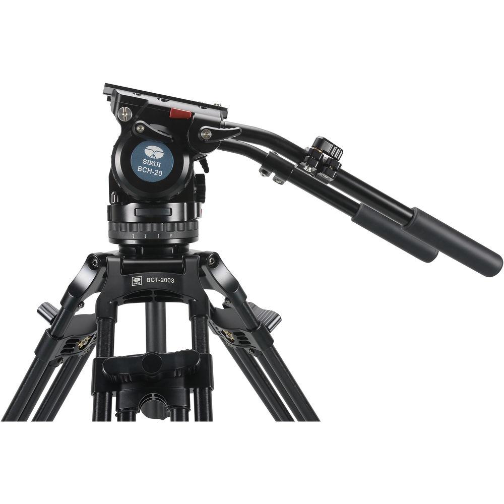 Sirui BCT-2003 Aluminum Tripod & BCH-20 Video Head Bundle