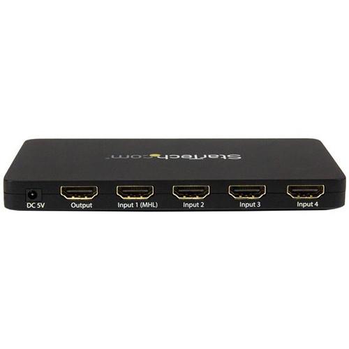 StarTech 4-Port HDMI 4K Automatic Video Switch with MHL Support