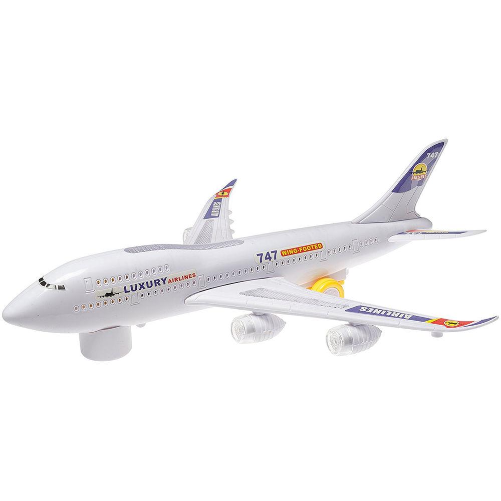 Top Race Toyze Bump-and-Go Boeing 747 Toy Airplane